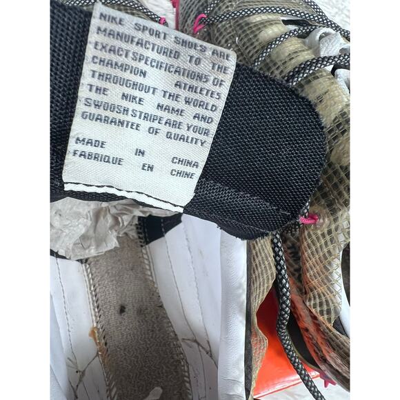 Nike Waffle Racer Shoes Womens Size 11.5 Off-White OW Fuchsia CD8180-001 *READ - Picture 8 of 14